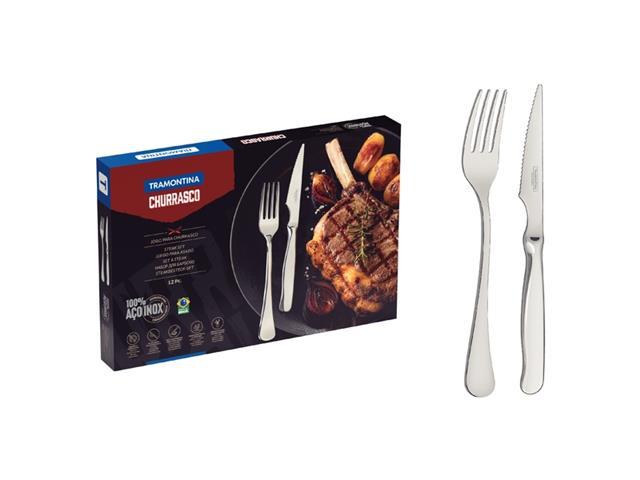 Jogo para Churrasco Tramontina Zurique em Aço Inox 12 Peças - 1