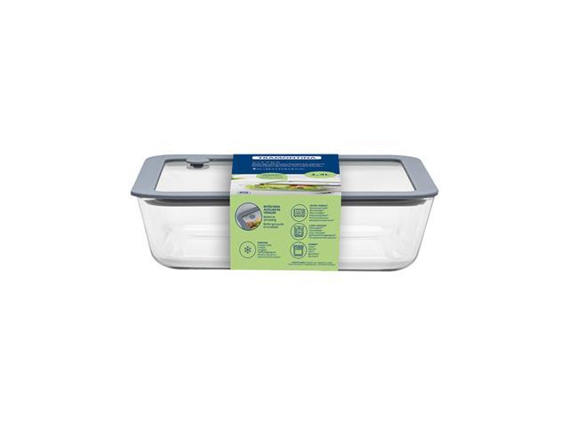 Pote de Vidro Tramontina Vittra Retangular com Tampa Hermética 1,4 L - 1
