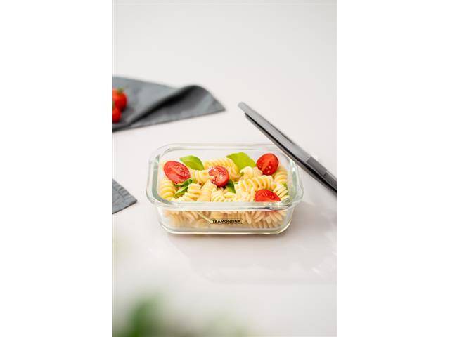 Pote de Vidro Tramontina Vittra Retangular com Tampa Hermética 0,64 L - 3