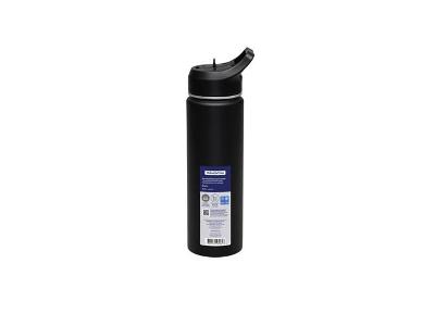 Garrafa Térmica Tramontina 650 ml Preta com Canudo