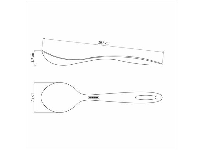Colher para Servir Tramontina Ability em Nylon Preto - 4