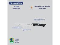 Faca para Pão Tramontina Solutta com Lâmina em Aço Inox e  Preto 8" - 4