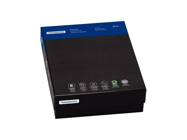 Faqueiro Tramontina Mônaco em Aço Inox com Facas de Mesa 30 Peças - 2