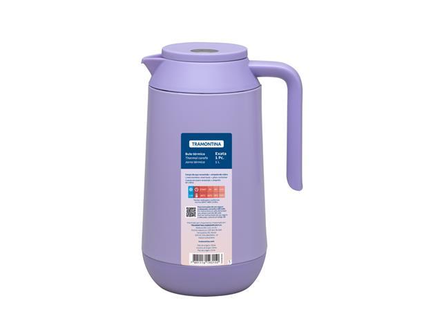 Bule Térmico Tramontina Exata em Aço Revestido Lilás 1 L - 1