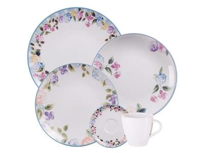 Aparelho de Jantar Tramontina Aura em Porcelana Decorada 20 Peças