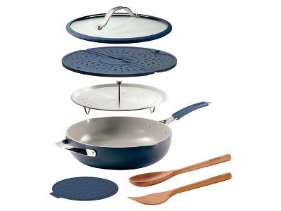 Kit 7 peças All in one Plus Tramontina Revestimento Cerâmico e Silic