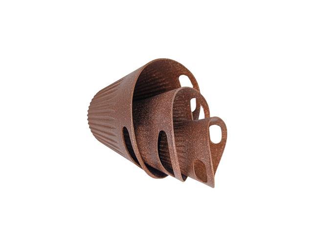 Kit Evo Cesto Cachepot 3 Peças - Imbuia - 3