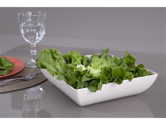 Kit Evo Saladeira Quadrada 3 Peças - Marfim - 4