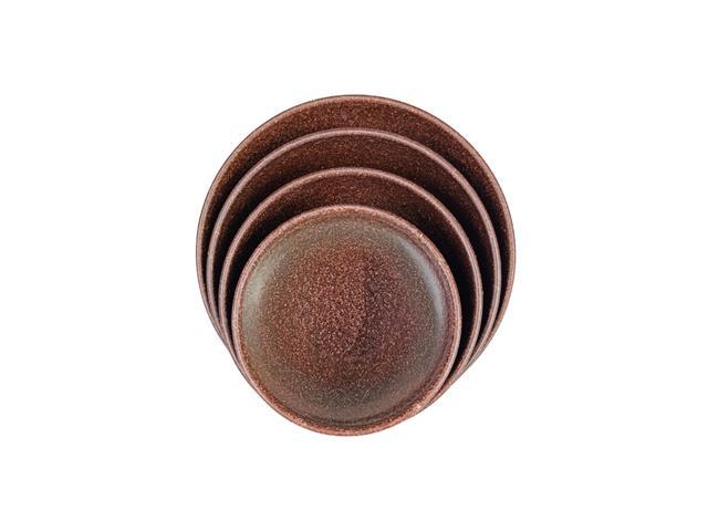 Kit Evo Tigela Redonda 4 Peças  Imbuia - 1