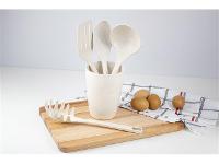 Kit Evo de Utensílios com Suporte 5 Peças - Marfim - 2