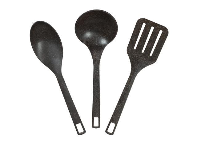 Kit Evo de Utensílios com Travessa 4 Peças - Imbuia - 1