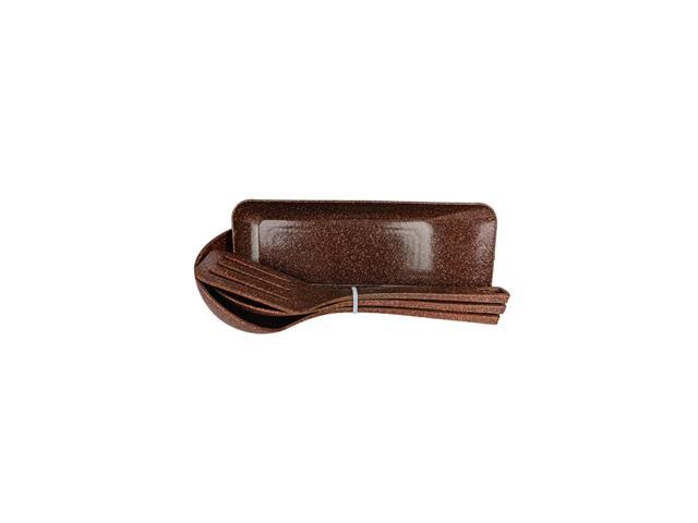 Kit Evo de Utensílios com Travessa 4 Peças - Imbuia - 3