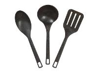 Kit Evo de Utensílios com Travessa 4 Peças - Imbuia - 1