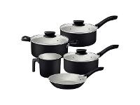Jogo de Panelas Tramontina Linz em Aluminio Starflon Max Preto 5 Peças - 1