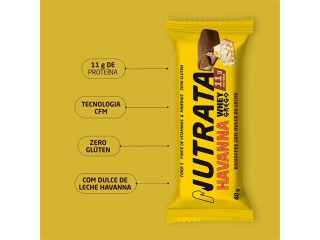 Whey Grego Bar Havanna sabor Dulce de Leche & Banoffee 40g - 4