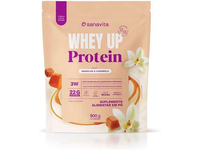 Whey Up 3W Baunilha E Caramelo 900G Sanavita - 1