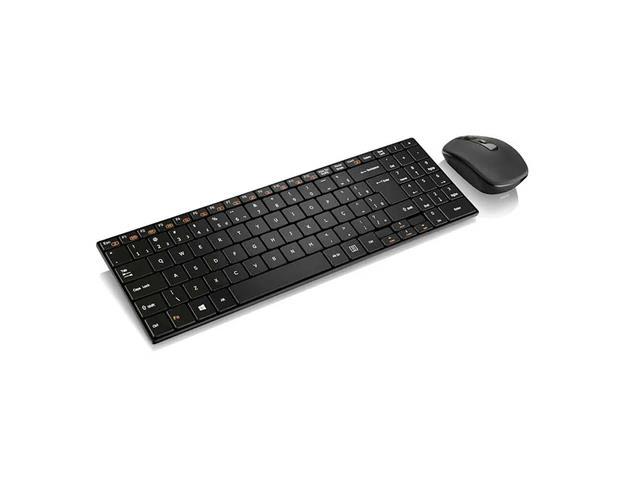 Teclado e Mouse Multilaser Slim Sem Fio 2.4 Ghz USB Preto TC202 - 2