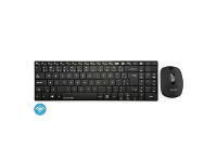 Teclado e Mouse Multilaser Slim Sem Fio 2.4 Ghz USB Preto TC202 - 1