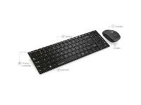 Teclado e Mouse Multilaser Slim Sem Fio 2.4 Ghz USB Preto TC202 - 3