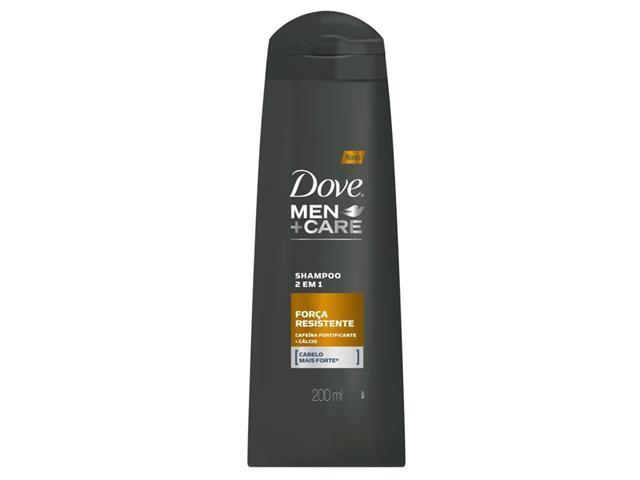 Shampoo Dove Men+Care 2 em 1 Força Resistente 200ml - 1