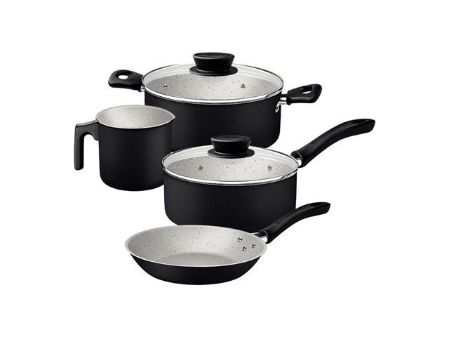 Jogo de Panelas Tramontina Linz em Aluminio Starflon Max Preto 4 Peças - 1