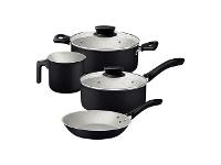 Jogo de Panelas Tramontina Linz em Aluminio Starflon Max Preto 4 Peças - 1