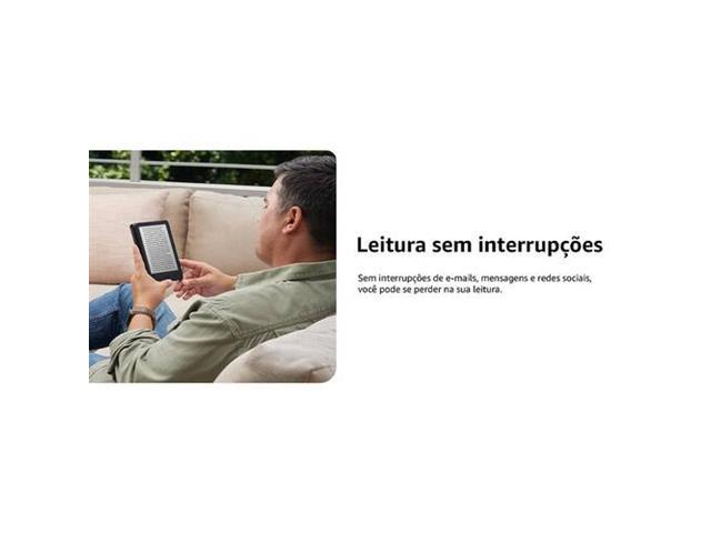 Kindle 11ª Geração 2024 6" luz integrada resolução 300 ppi 16GB Preto - 4