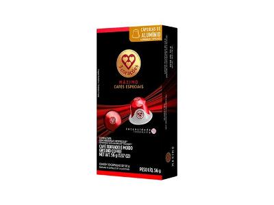 Cápsula Café Compatíveis Nespresso 3 Corações Máximo Cafés Especiais