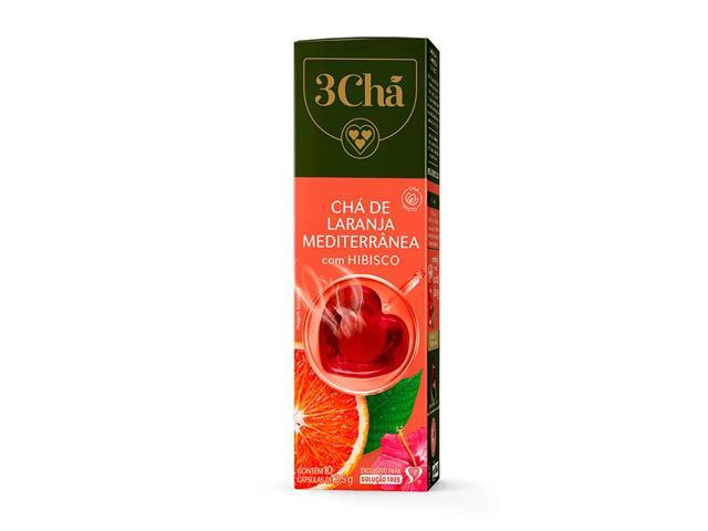 Cápsula de Chá de Laranja Mediterrânea com Hibisco TRES 3Chá - 2