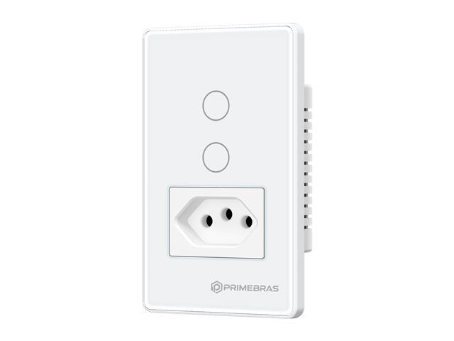 Interruptor Inteligente 2 Canais c/tomada (TP1012B) - 2