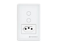 Interruptor Inteligente 2 Canais c/tomada (TP1012B) - 1