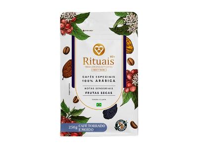Café Torrado e Moído Rituais Frutas Secas 3 Corações Pacote 250g