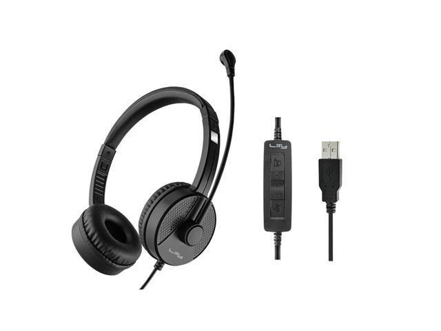 Headset Corporativo USB Lity HC11 c/  Mic ANC Preto - 1