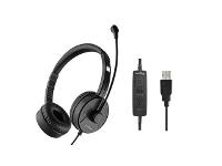 Headset Corporativo USB Lity HC11 c/  Mic ANC Preto - 1
