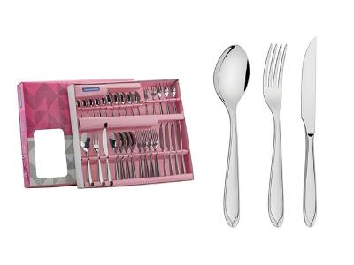 Faqueiro Tramontina Laguna com Facas para Churrasco em Aço Inox 30 pçs