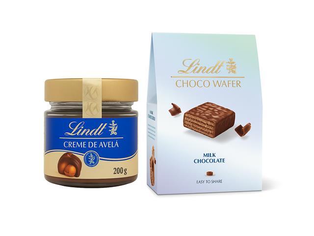 Kit Bag Choco Wafer ao Leite 130g e Creme de Avelã 25% 200g Lindt - 1