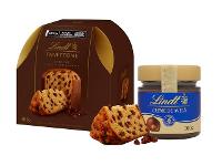 Kit Panettone Lindt Gotas de Chocolate Amargo  e Creme de Avelã  - 1
