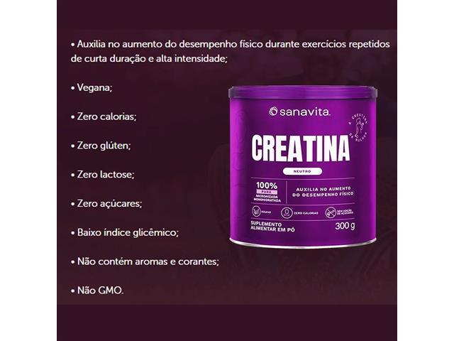 Combo 2 Creatinas 300G Sanavita - 3