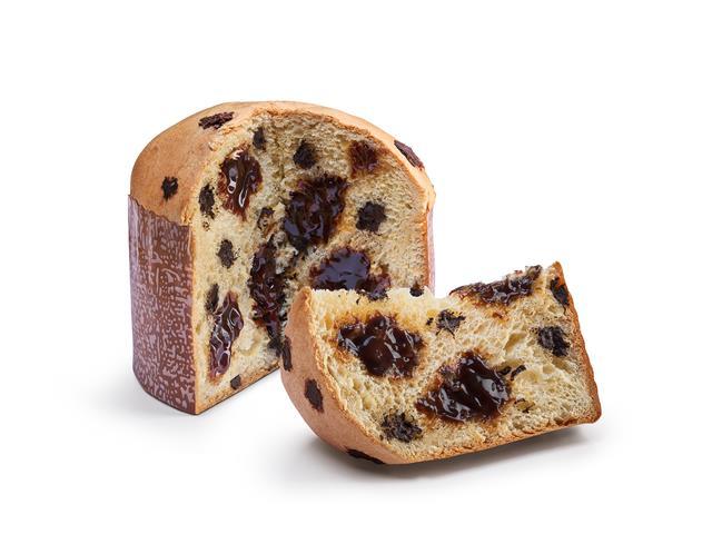 Panettone Massa com gotas e recheio de chocolate Bacio di Latte 700g - 2