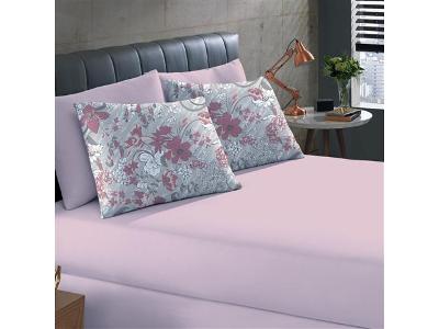 Jogo de Cama Buettner Queen Basic Estampado Dinas Rose 3 Peças