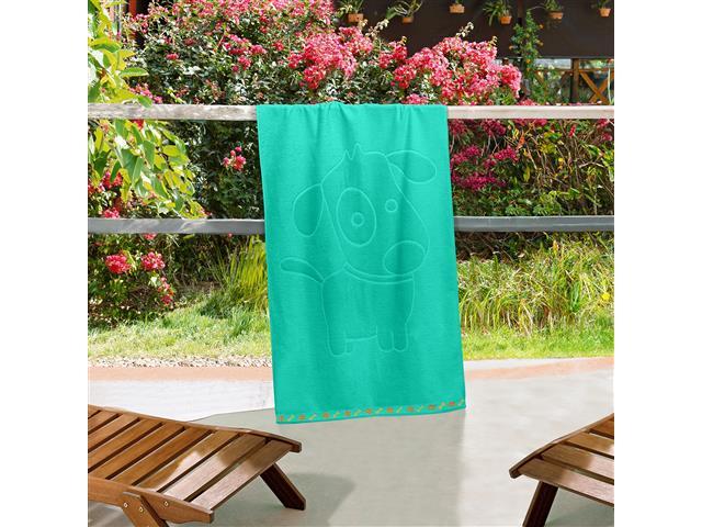 Toalha Juvenil Doguinho Buettner 70x120 verde jade - 1