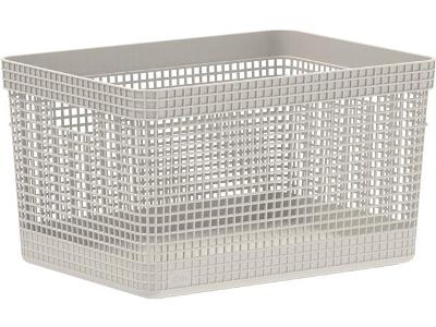 Cesto Grid 20 L Bege Fechado