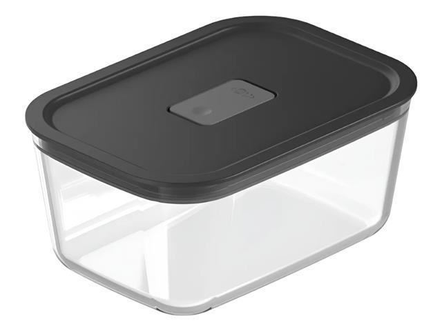 Pote De Vidro Hermetico Fresh Lock 725Ml Preto Fechado - 1