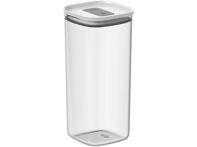 Pote Hermetico Quadrado 1,5L Duo Lock  Branco Fechado