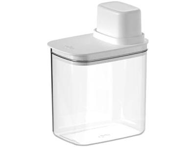 Pote Hermetico Com Medidor 1,5L Drop Branco Fechado