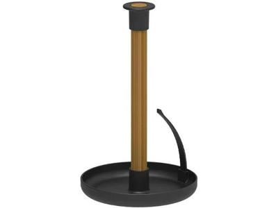 Porta Papel Toalha Lume Preto Fechado