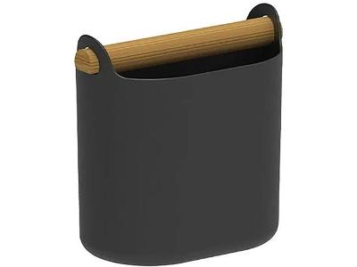 Porta Utensilios Com Alca Lume Preto Fechado