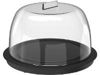 Porta Queijo Minas Break Preto Fechado - 1