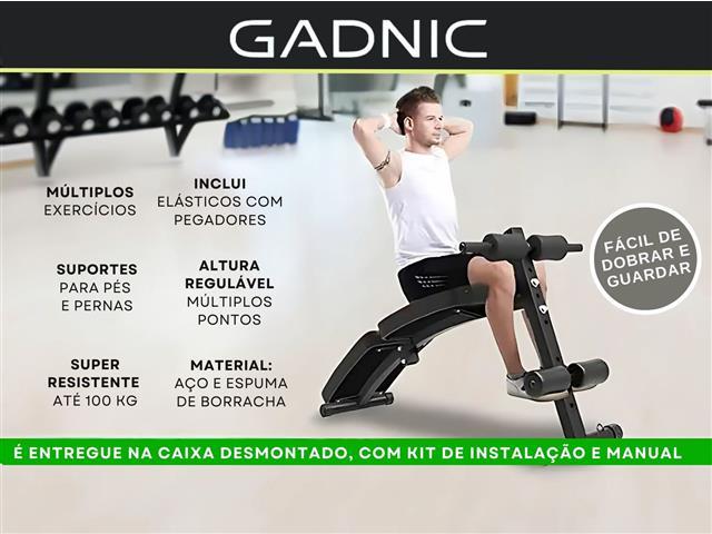 Prancha Abdominal Gadnic Multifuncional Com Apoio E Elásticos - 2