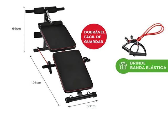 Prancha Abdominal Gadnic Multifuncional Com Apoio E Elásticos - 4